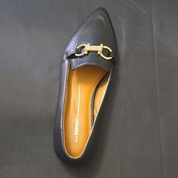 BRAND NEW REPORT RAYDER LOAFERS WITH GOLD DETAIL DESIGN FLAT - Picture 11 of 16